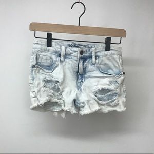 Mossimo | High Waisted Acid Wash Jean Shorts